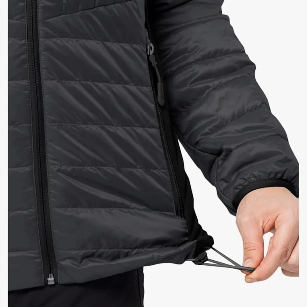 Jack Wolfskin Routeburn Pro Men's Black Puffer Jacket - Picture 9 of 12